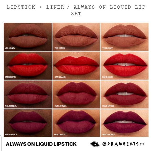 BNIB SMASHBOX ALWAYS ON LIQUID LIPSTICK SET - Picture 5 of 7